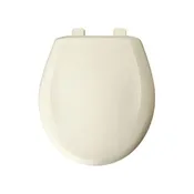 Church Round Front Toilet Seat with Cover (Linen)
