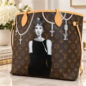Louis Vuitton Hand-Painted - Audrey Hepburn
