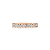 18KR Hexagonal Diamond Band