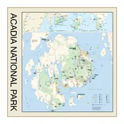 Acadia National Park Topographic Map Bandana