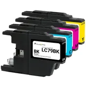 Brother LC-79 (LC79) Extra HY Compatible Ink Cartridges 4PK (1ea. BCMY) Combo