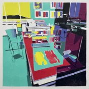 Diamond Head View. Study no. 42t3, Stephen Yuen — Honolulu Printmakers
