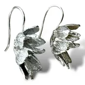 Bright Cedar Flowers Double French Hook Earrings