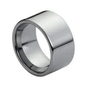 12mm Tungsten High-Polish Flat Band