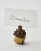 Acorn Jingle Bell Place Card Holder