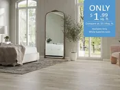 Mannington Onward 12 (Frosted Oak) - No Frills SPC Vinyl Plank (glue down): $1.99 / sq ft. — No Frills Flooring