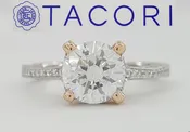 0.3 ct Simply TACORI 2561PKRD7 Platinum 18K Semi-Mount Engagement Ring 6,700