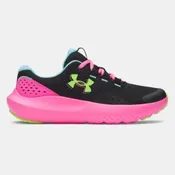 Big Kids' Surge 4 Black / Fresco Blue / Hyper Green