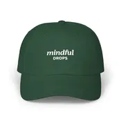 Mindful Drops Dad Cap — Embroidered Minimalist Baseball Hat