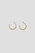 14k Gold Hoop Hug Earrings