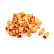Best 100 pcs Cat5e/Cat6/RJ45 Ethernet Cable Connector Strain Relief Boots Orange