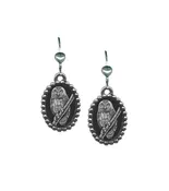Albertine Owlet Pop Art Oval Earrings