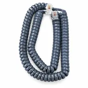12 Ft. Blue Gray Telephone Handset Cord – 10 Pack