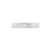 14 Karat Gold Engraved Floral Motif Band