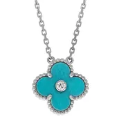 Holiday Vintage Alhambra Pendant Necklace