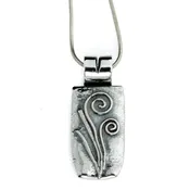 Fern Fiddlehead Pendant-Medium