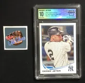 2017 Topps Archives Retrospective Bl.       ue Foil. DEREK       JETER #DJ-21  #046/150  GEM MINT 10