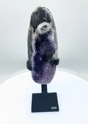 Amethyst Cluster On Display Stand #03
