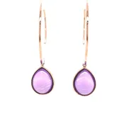 Amethyst Spiral Hoops — Stucchi Jewelers