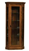 756 Edition - Amish Handcrafted Corner Curio Cabinet