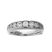 14 KARAT WHITE GOLD DIAMOND WEDDING BAND with 13 Diamond(s) 1.25ctw