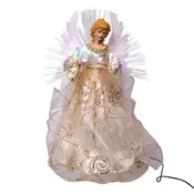 Angel Tree Top Ivory & Gold, 14"