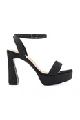 DeBlossom Regina Black Shimmer Heels