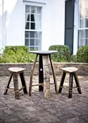 Bourbon Barrel Pub Set Table &amp;amp; Stools
