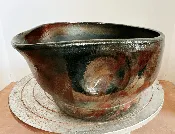 Raku Organic Bonsai Pot, 7″