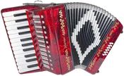 SofiaMari SM2512 Deluxe Entry-Level Accordion Outfit, 25 Key, 12 Bass w/Trolly