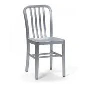 Brushed Aluminum Dining Chair