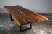 Black Walnut Book Matched table, 116"
