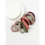 10-Pcs Mauve Color Hair Tie Set