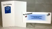 Brochure Card Stock Tri-Fold w/ Tear-Off Return Post Card
