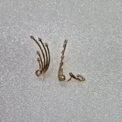 14kt Lady's Shooting Star Diamond Earrings w/.25ctw