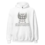 Angel Collection / Angelic - Unisex Hoodie/ Angel Number 222 Message & Graphics