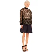 Silk + Cotton blend printed Belted Dress