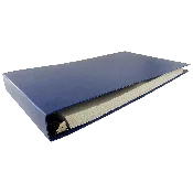 11x17 Binder Poly Panel Featuring a 1.5" Angle-D Ring Blue