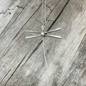 Dragonfly Pendant with White Sapphire