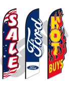 3D Curved Top Swooper Flags #4-4761-Flag Only