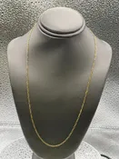 10 Karat Yellow Gold Beveled Figaro Link Chain