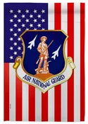 Air National Guard Garden Flag 2 Sided Military