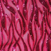 Admire Sequin Mesh – Fuchsia / Fucshia