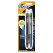 BIC Gelocity Medium Point Gel Pen, 2 Pack (31439)