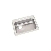 Elkay Dayton 25" Drop In Single Basin Stainless Steel Kitchen Sink GE12521L3 WITH BLEMISH DISPLAY MODEL