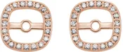 14K Rose .08 CTW Natural Diamond Halo-Style Earring Jackets 85849:60002:P