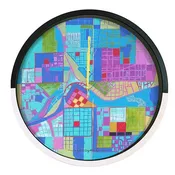 ATLANTA WALL CLOCK 14" MULTICOLOR