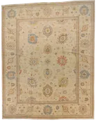 12 x 15  - Oushak Fine All Over Rectangle - Hand Knotted Rug — 65075