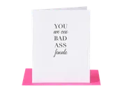 Badass Female Card
