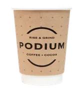 12oz Custom Printed Kraft Insulated Paper Hot Cups